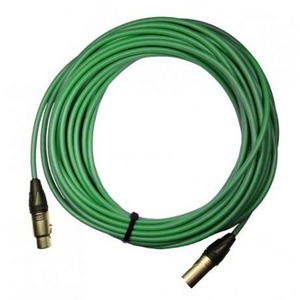 Кабель аудио 1xXLR - 1xXLR GS-PRO XLR3F-XLR3M green 0.35m