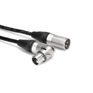 Кабель аудио 1xXLR - 1xXLR GS-PRO XLR3F-R угловой - XLR3M 1 m