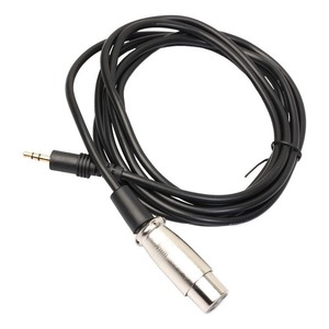Кабель аудио 1xMini Jack - 1xXLR GS-PRO JackStereo-XLR3F black 1 m