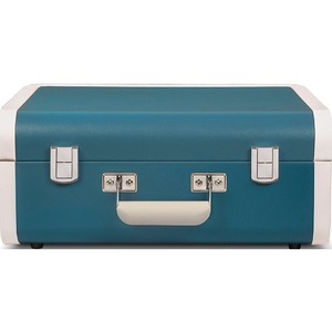 Проигрыватель винила Crosley PORTFOLIO PORTABLE [CR6252A-TU] Turquoise & White c Bluetooth