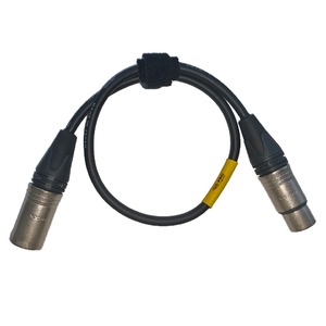 Кабель аудио 1xXLR - 1xXLR GS-PRO XLR3F-XLR3M black 0.25m