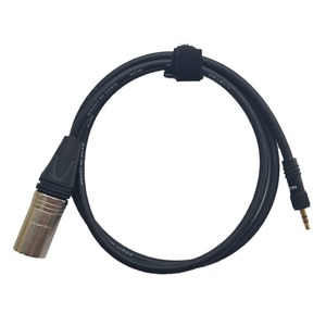 Кабель аудио 1xMini Jack - 1xXLR GS-PRO XLR3M-miniJackSt black 4m