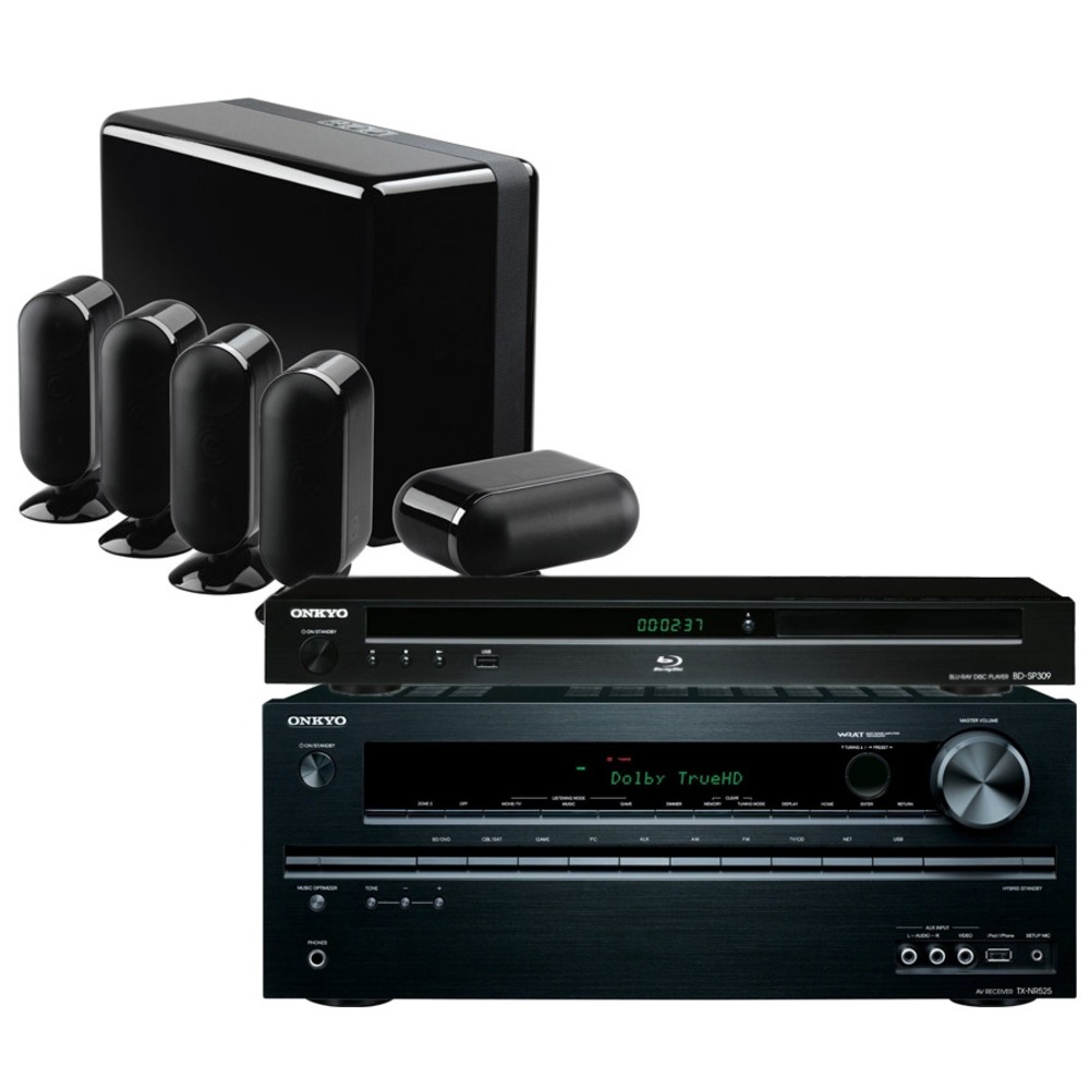 Комплект акустических систем Onkyo BD-SP309 + TX-NR525 + QAcoustics Q7000 5.1