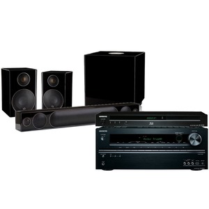 Комплект акустических систем Onkyo BD-SP309 + TX-NR525 + Monitor Audio Radius R1HD + Radius R90HD + Radius R370HD