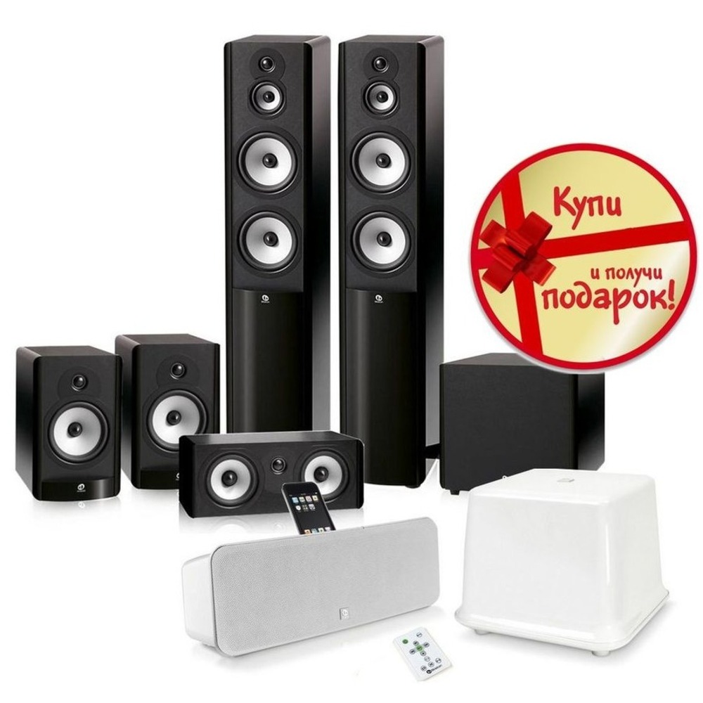 Комплект акустических систем Boston Acoustics A360 + A25 + A225C + CS SUB10 II + iDS3 PLUS White