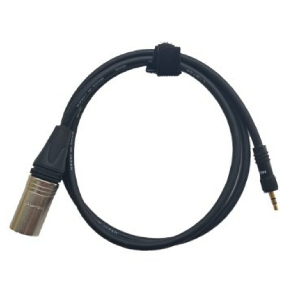 Кабель аудио 1xMini Jack - 1xXLR GS-PRO CL 100 miniJackSt-screw с закруткой - XLR3M черный 0.5m