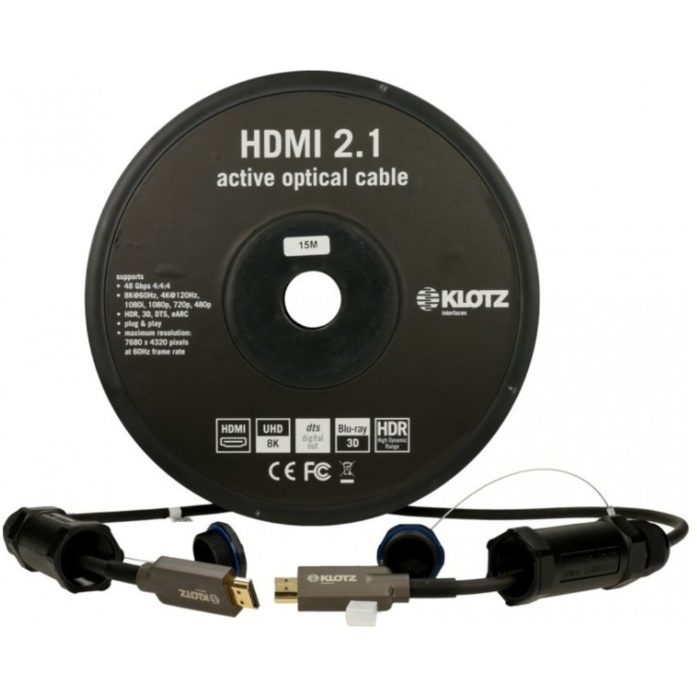 Кабель HDMI - HDMI оптоволоконные KLOTZ FOAUHR015 15.0m