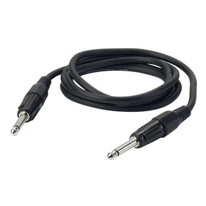 Кабель аудио 1xJack - 1xJack GS-PRO JackMono-JackMono black 0.5m