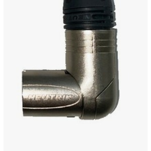 Кабель аудио 1xXLR - 1xXLR GS-PRO XLR3M-R угловой - XLR3M-R угловой 0.2m