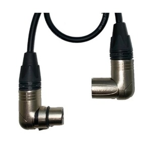 Кабель аудио 1xXLR - 1xXLR GS-PRO XLR3M-R угловой - XLR3M-R угловой 7.5m