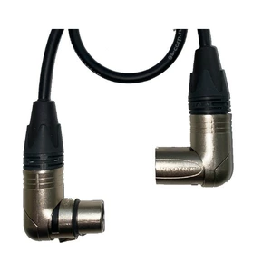 Кабель аудио 1xXLR - 1xXLR GS-PRO XLR3M-R угловой - XLR3F-R угловой 5m