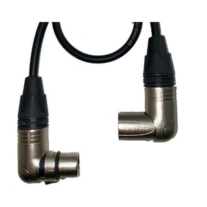 Кабель аудио 1xXLR - 1xXLR GS-PRO XLR3M-R угловой - XLR3F-R угловой 8m