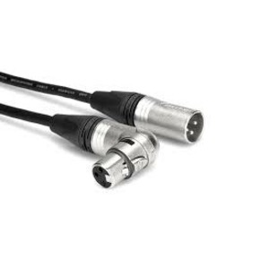 Кабель аудио 1xXLR - 1xXLR GS-PRO XLR3F-R угловой - XLR3M 2m