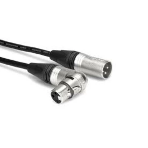 Кабель аудио 1xXLR - 1xXLR GS-PRO XLR3F-R угловой - XLR3M 7m