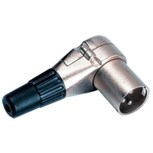 Кабель аудио 1xXLR - 1xXLR GS-PRO XLR3M-R угловой - XLR3M 4.0m