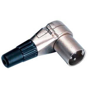 Кабель аудио 1xXLR - 1xXLR GS-PRO XLR3M-R угловой -XLR3F 0.6 m