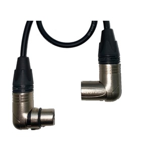 Кабель аудио 1xXLR - 1xXLR GS-PRO XLR3F-R угловой -XLR3F-R угловой 45m