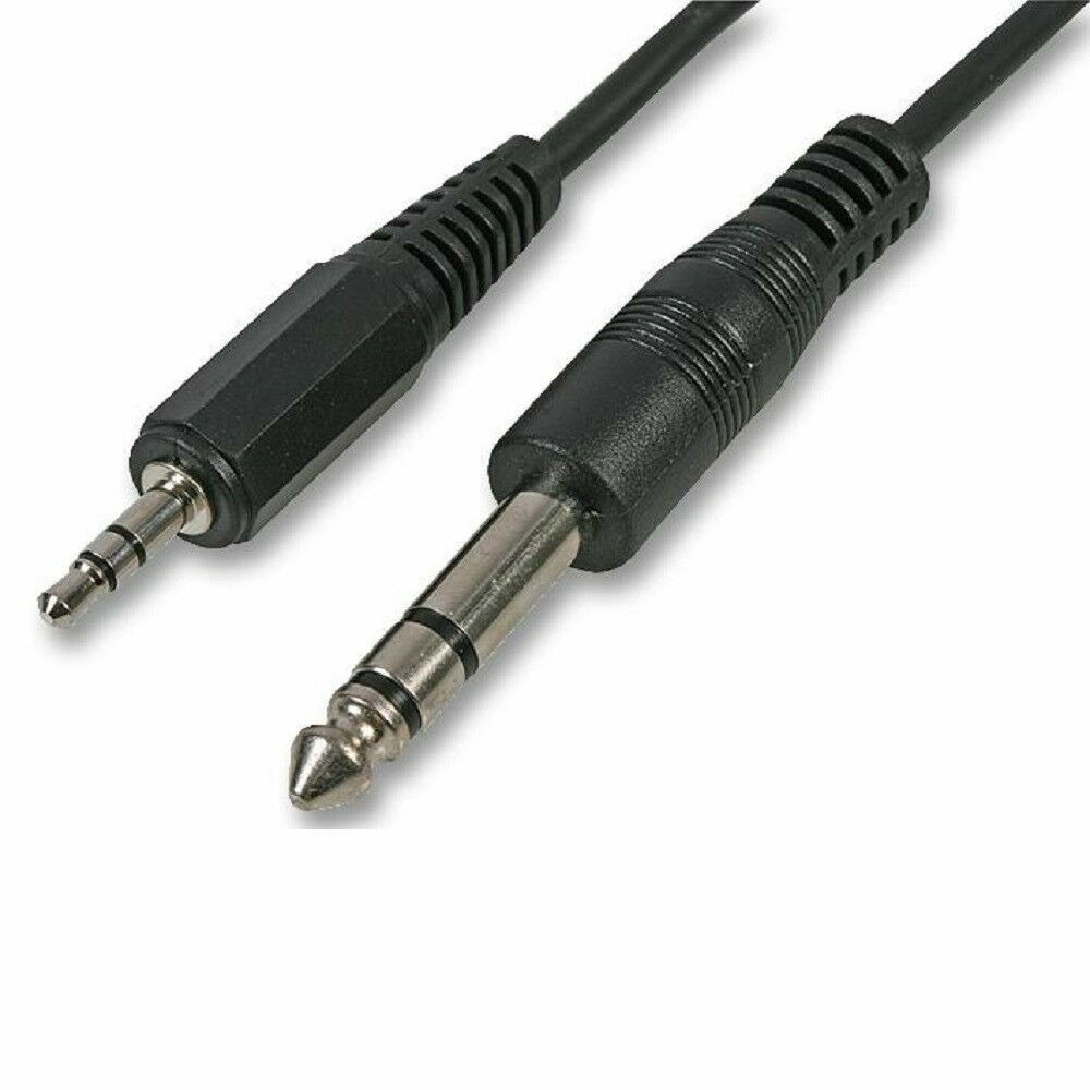 Кабель аудио 1xMini Jack - 1xJack GS-PRO MiniJackStereo-JackStereo black 2m