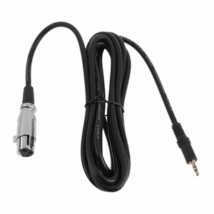 Кабель аудио 1xJack - 1xXLR GS-PRO JackStereo-XLR3F black 0.2m
