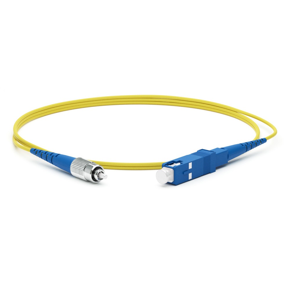 Кабель оптический патч-корд Hyperline FC-S2-9-SC/UR-ST/UR-H-10M-LSZH-YL 10.0m