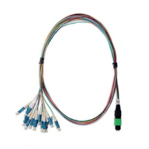 Кабель оптический патч-корд Hyperline FH-B9-9-MPOM12/AR-12LC/UR-1M-LSZH 1.0m