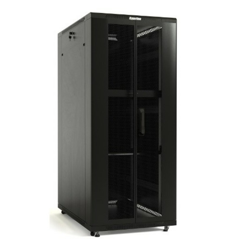 Напольный рэковый шкаф 19 дюймов Hyperline TTB-1868-DD-RAL9004