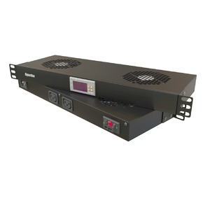 Панель вентиляторная для рэковых шкафов Hyperline TRFA-WB-MICR-2F-RAL9004