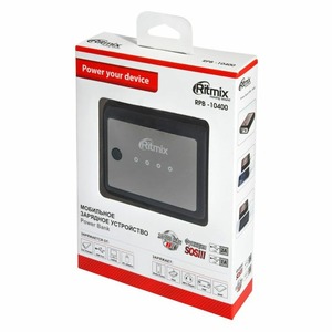 Внешний аккумулятор Ritmix RPB-10400 Black