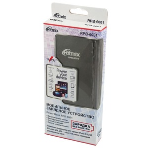 Внешний аккумулятор Ritmix RPB-6001 Black