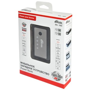 Внешний аккумулятор Ritmix RPB-7800 Black