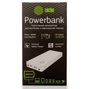 Внешний аккумулятор Cactus CS-PBPT18-18000AL