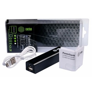 Внешний аккумулятор Cactus CS-PBAS120-2600BK