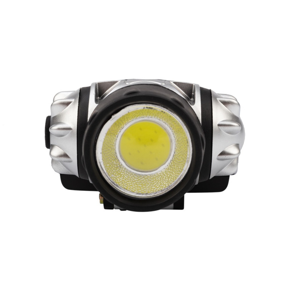 Фонарь налобный поворотный Rexant 75-701 COB, 3 х AAА, увеличенное время работы, ремень в комплекте