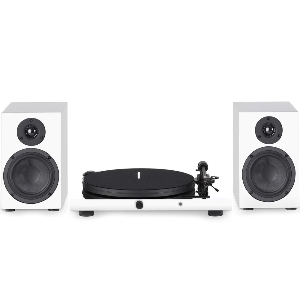 Проигрыватель винила Pro-Ject Set Jukebox E1 + Speaker Box 5 White/White