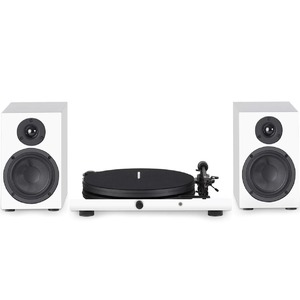 Проигрыватель винила Pro-Ject Set Jukebox E1 + Speaker Box 5 White/White