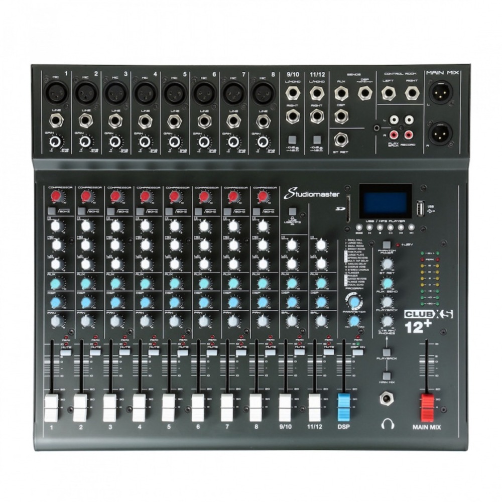 Аналоговый микшер STUDIOMASTER CLUB XS12+