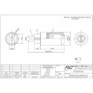 Разъем для наушников Aec Connectors IP-006 Gold Set-2