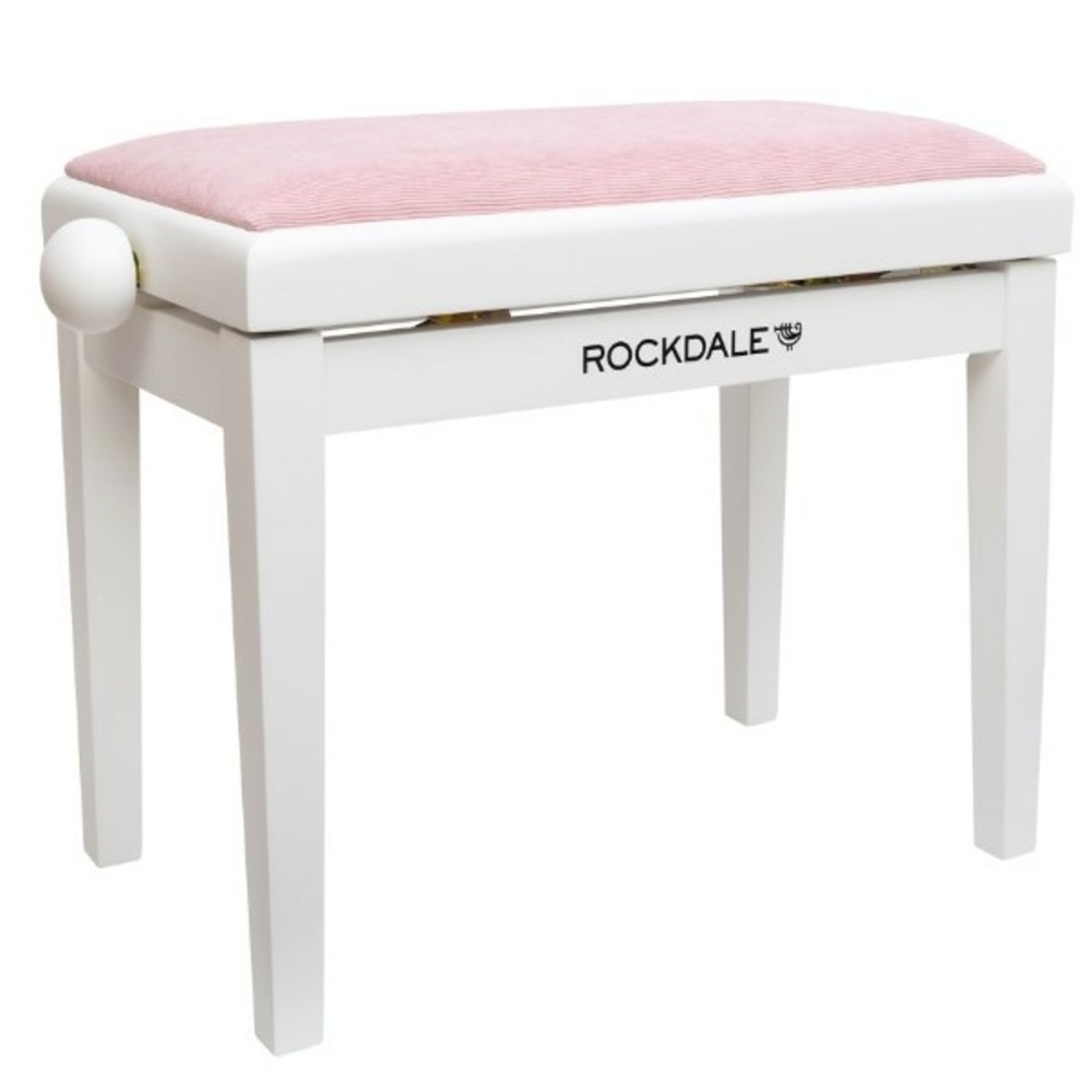 Банкетка для пианино Rockdale RHAPSODY 131 SV WHITE PINK