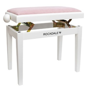 Банкетка для пианино Rockdale RHAPSODY 131 SV WHITE PINK