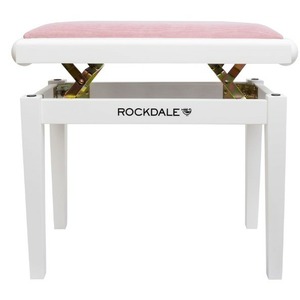 Банкетка для пианино Rockdale RHAPSODY 131 SV WHITE PINK