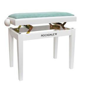 Банкетка для пианино Rockdale RHAPSODY 131 SV WHITE GREEN