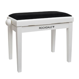 Банкетка для пианино Rockdale RHAPSODY 131 SV WHITE BLACK