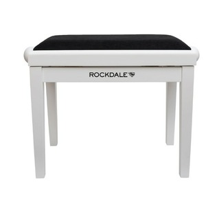Банкетка для пианино Rockdale RHAPSODY 131 SV WHITE BLACK