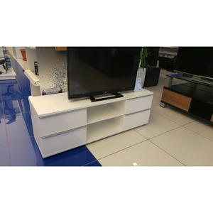Тумба с ТВ стендом Sonorous LBA 124 SLV-WHT-WHT
