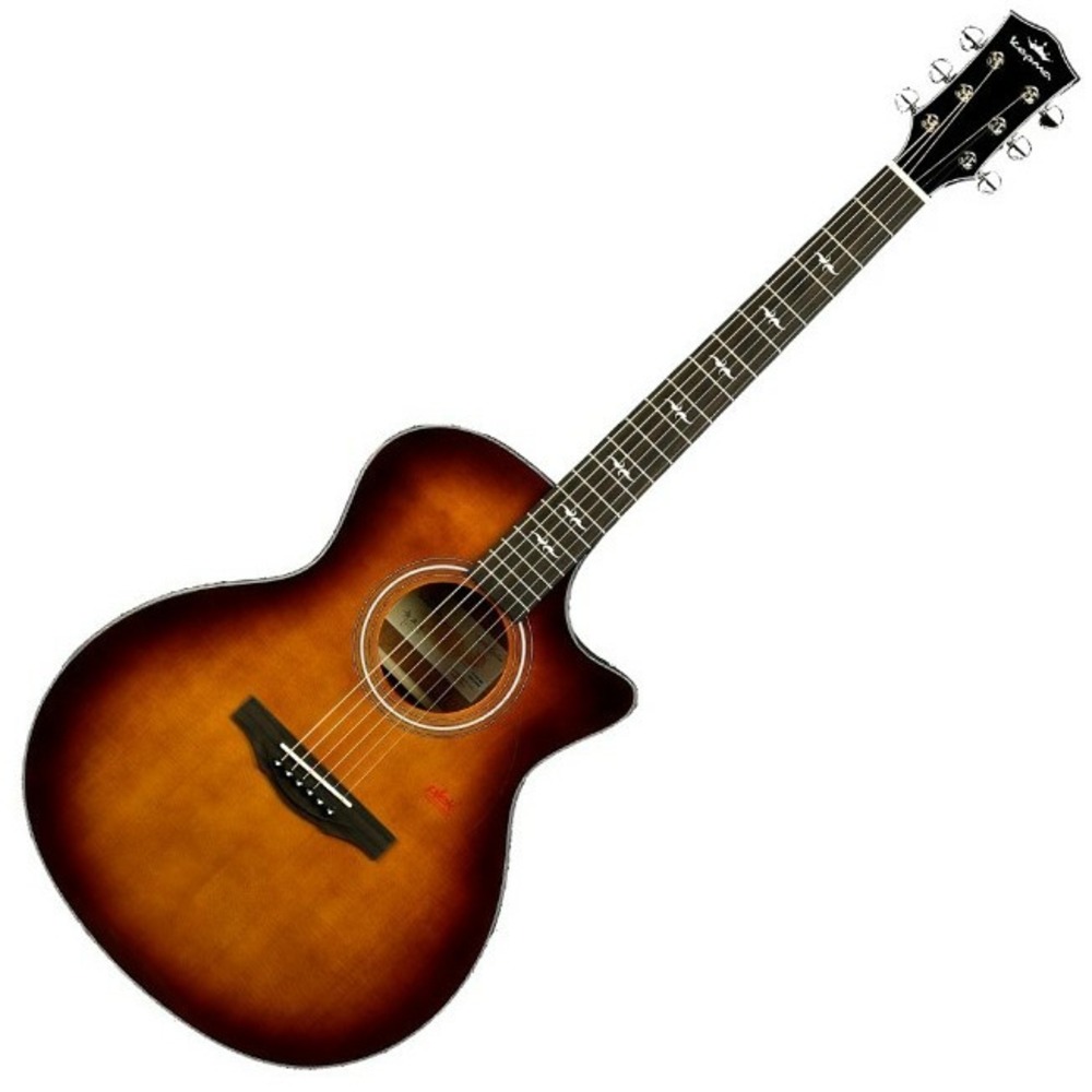 Электроакустическая гитара KEPMA F1E-GA Cherry Sunburst