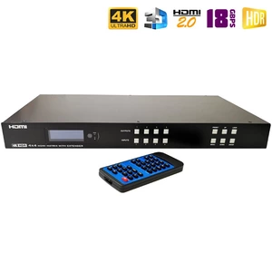 HDMI 2.0 матрица 4x4 с удлинением по UTP Dr.HD 005005033 MA 446 EX90