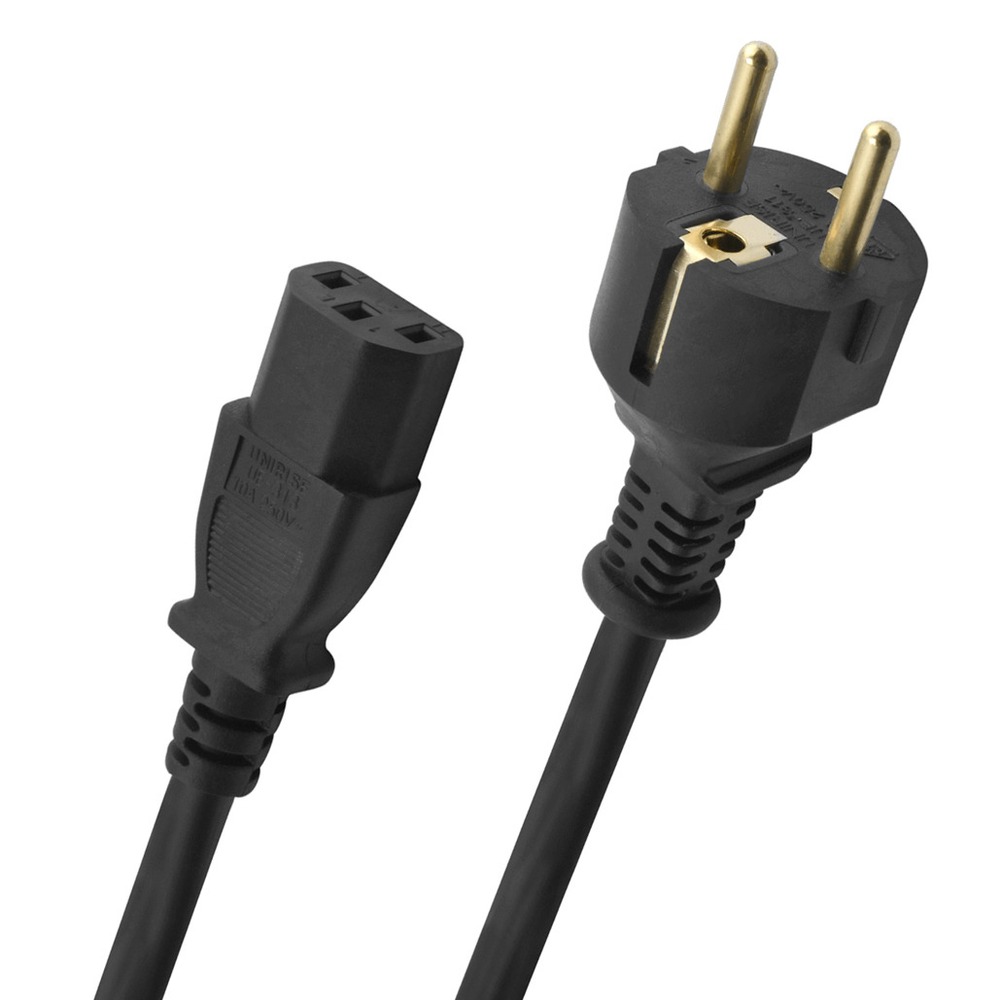 Кабель силовой Schuko - IEC C13 Oehlbach 17042 Performance Powercord C13 Black 5.0m