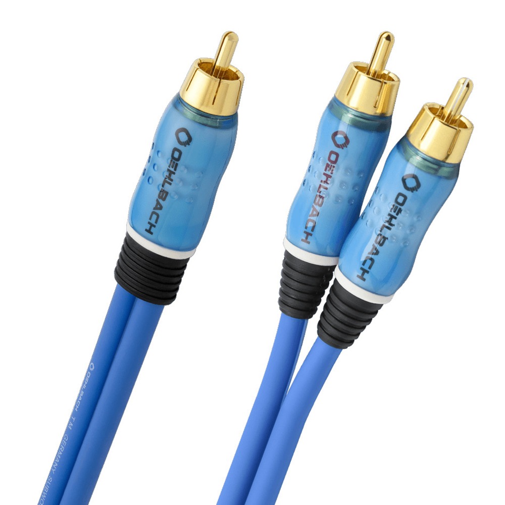 Кабель сабвуферный 1xRCA - 2xRCA Oehlbach 22710 Performance Y-RCA Sub Blue 10.0m