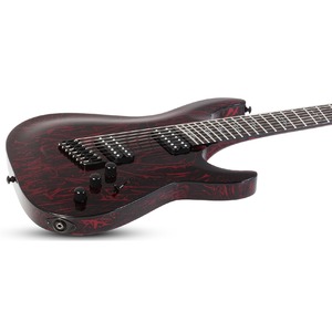 Электрогитара SCHECTER C-7 MULTISCALE SILVER MOUTAIN BLOOD MOON