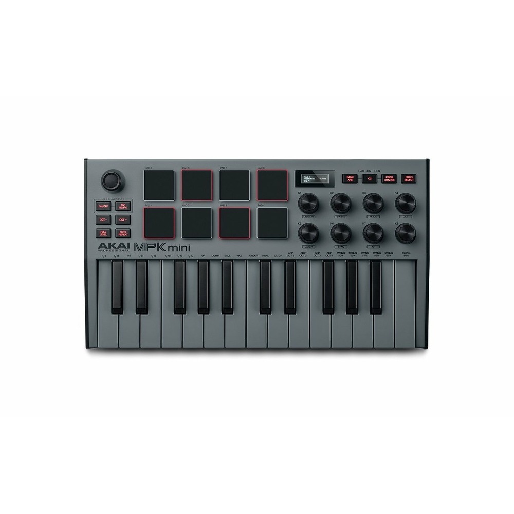 Миди клавиатура Akai Pro MPK MINI MK3 Grey